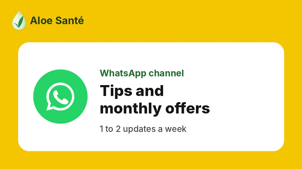 Aloe Santé WhatsApp channel