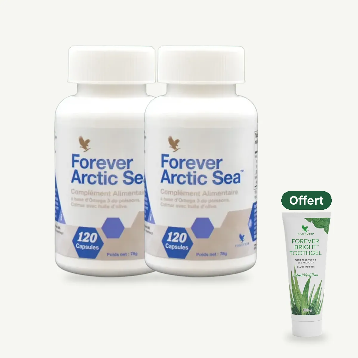 Duo Arctic Sea : 2 achetés, 1 Forever Bright Toothgel offert