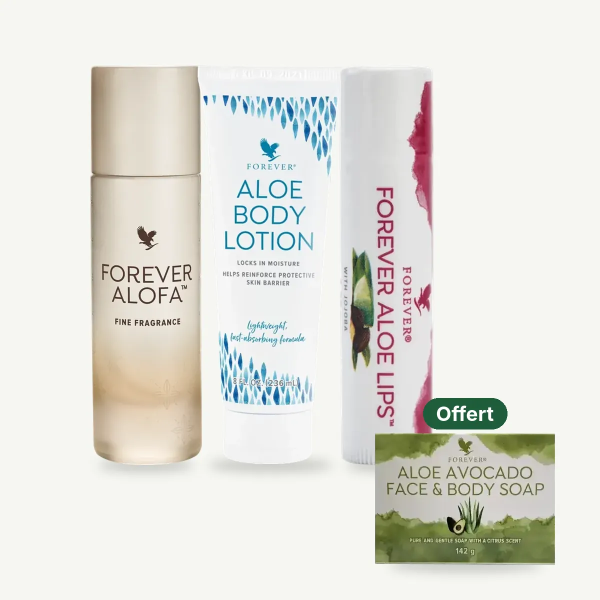 Coffret Pour Elle : 1 Savon Corps et Visage Aloe & Avocat offert