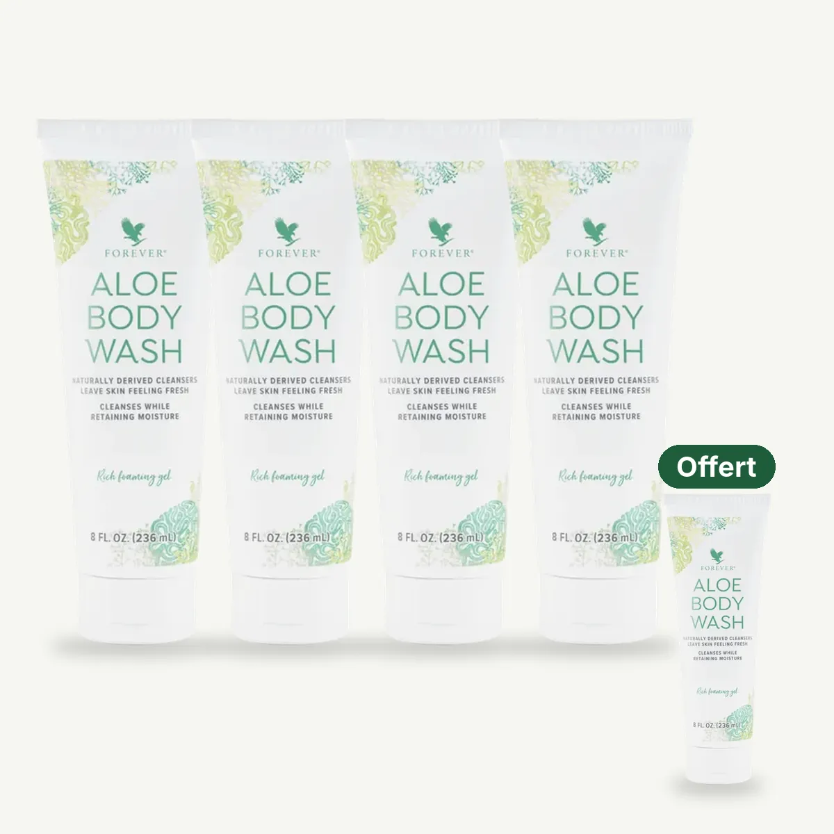 Aloe Body Wash: buy 4, get the 5th free