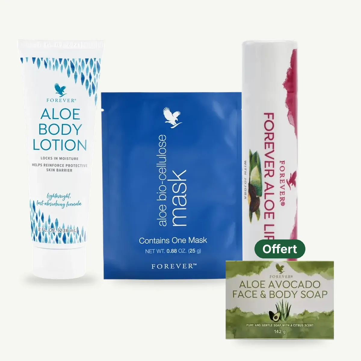 Coffret Douceur à deux : 1 Savon Corps et Visage Aloe & Avocat offert