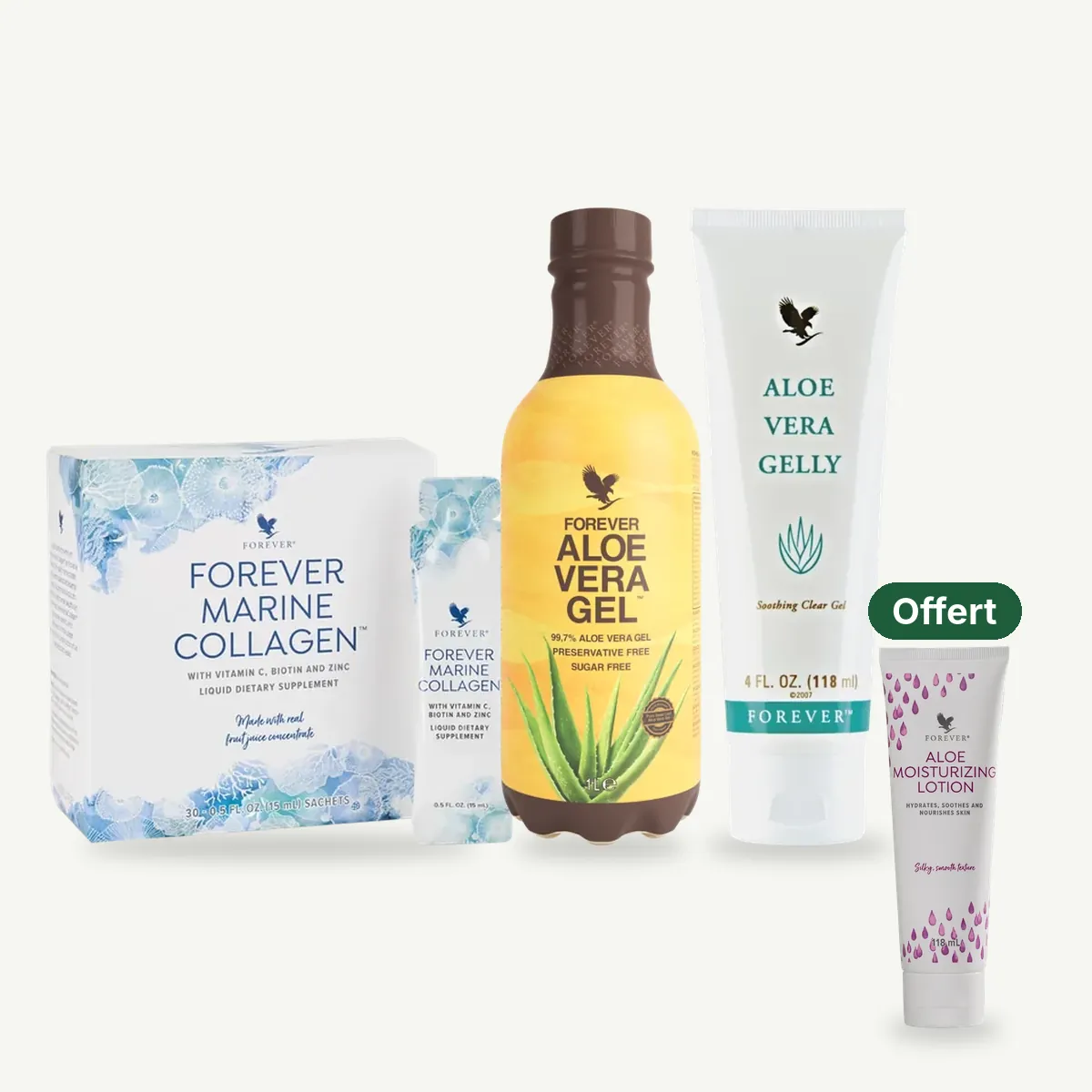Beauty from within trio: 3 products + 1 free Aloe Moisturizing Lotion