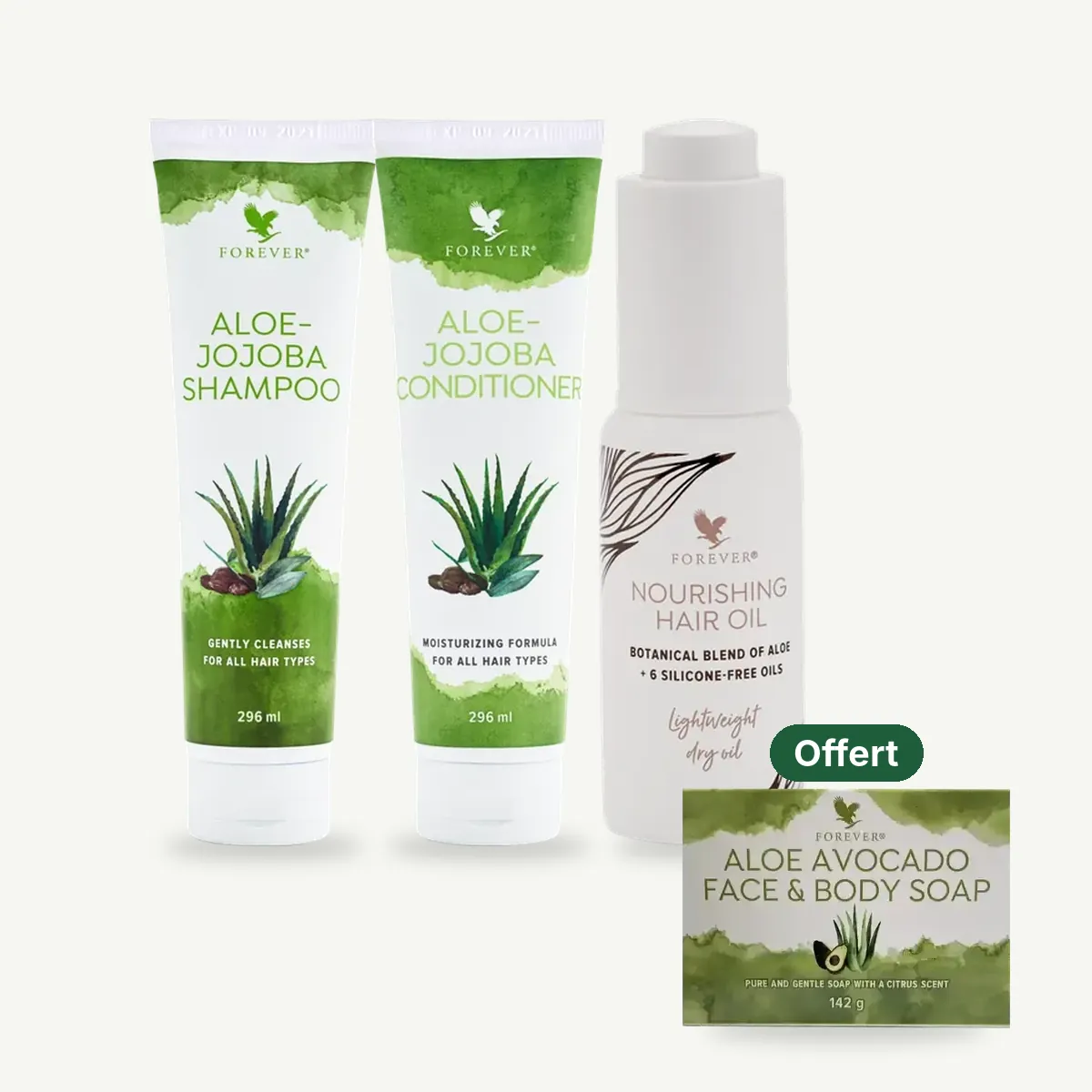 Trio cheveux : 3 produits, 1 Savon Corps et Visage Aloe & Avocat offert