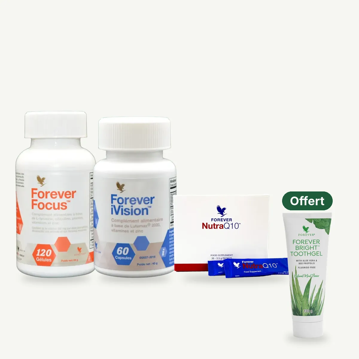 Trio concentration : 3 produits, 1 Forever Bright Toothgel offert