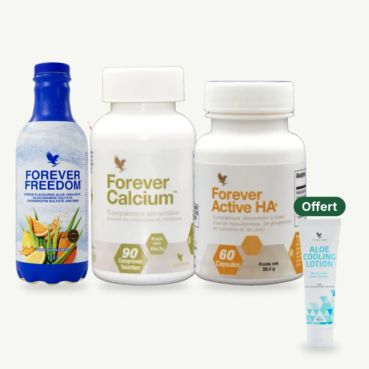 Trio mobilité : 3 produits, 1 Forever Cooling Lotion offerte