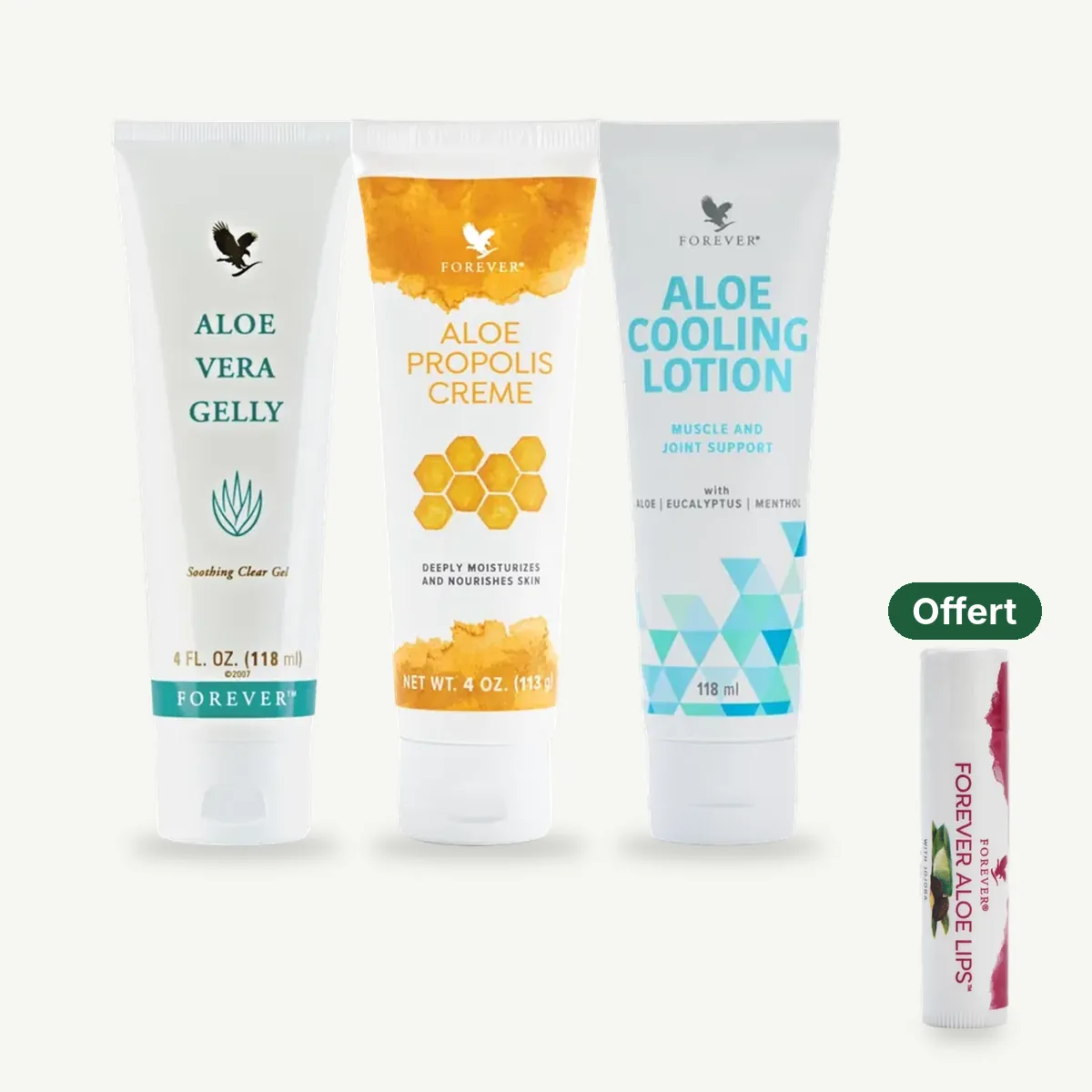Trio soin de la peau : 3 produits, 1 Aloe Lèvres offert